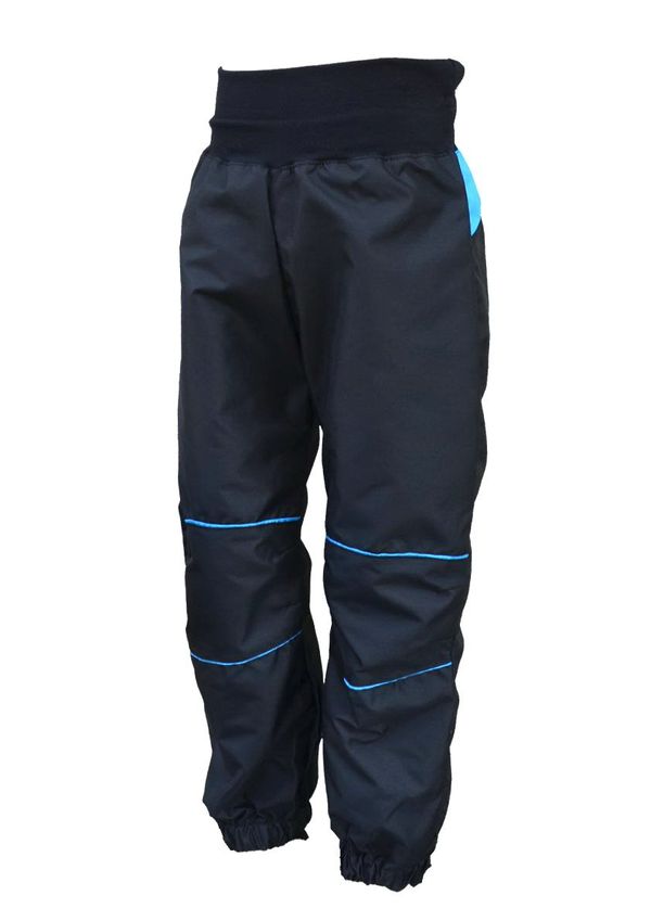 Kukadloo Children's rustle trousers - black-turquoise