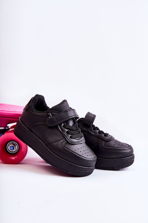 Kesi Children's Sports Shoes with Velcro Fastener Black Elike