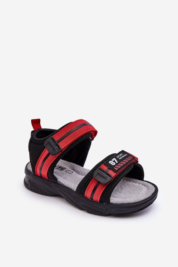 Kesi Children's Velcro Sandals Light Red Brando