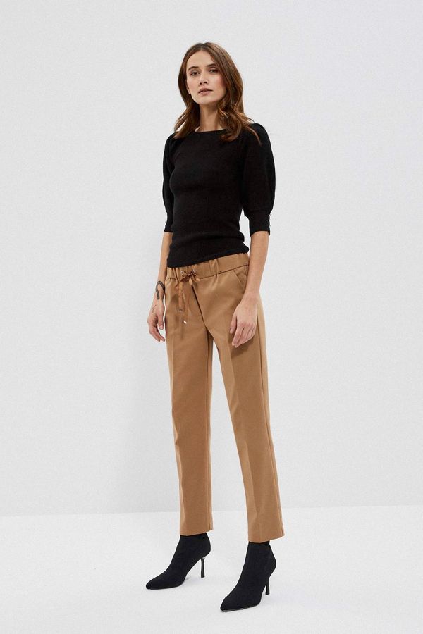 Moodo CIGARILLLET TROUSERS - beige