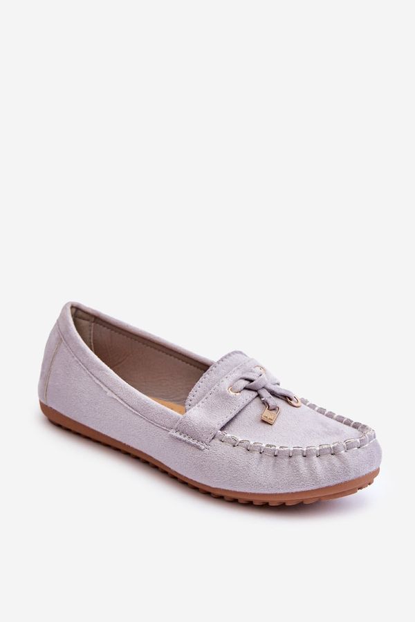 Kesi Classic Suede Moccasins Grey Good Time