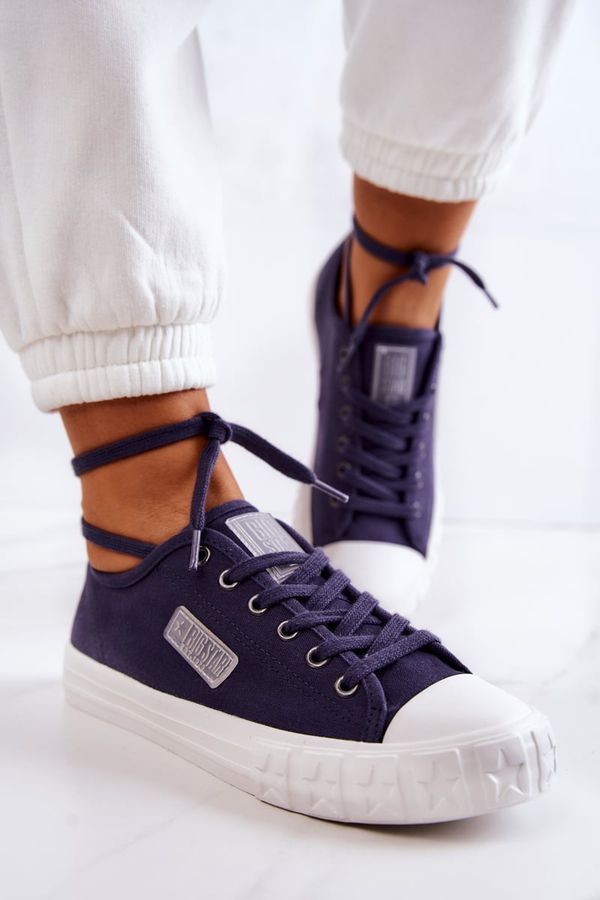 BIG STAR SHOES Classic Women's Sneakers BIG STAR JJ274494 Navy Blue