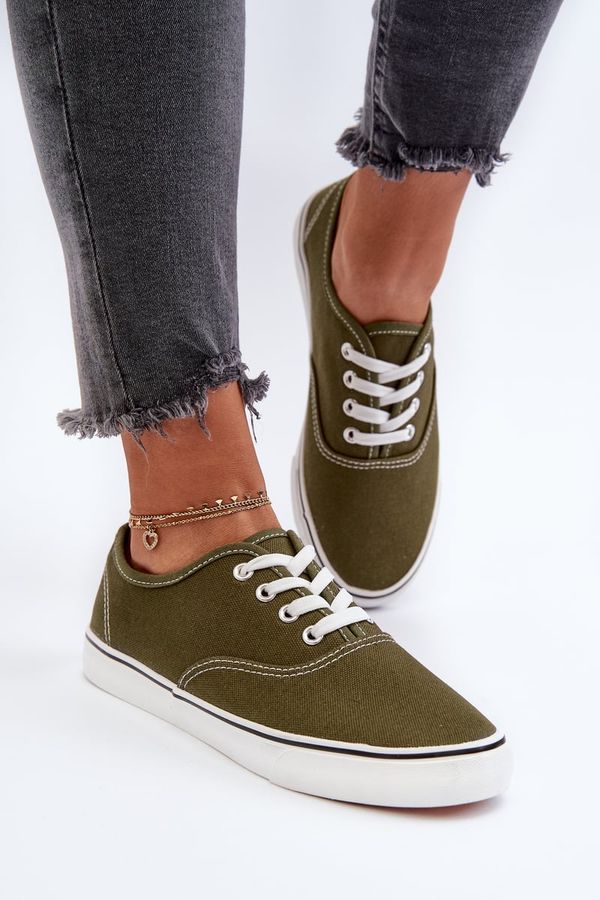 Kesi Classic Women's Sneakers Dark Green Olvali Sneakers