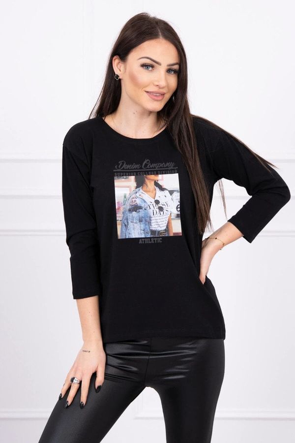 Kesi Collage print blouse black