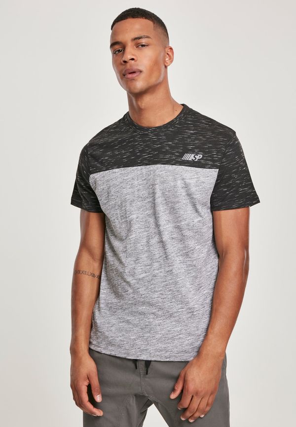 Southpole Color Block Tech Tee Marble Grey