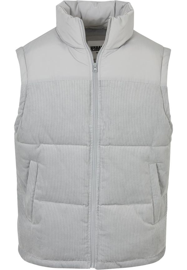 UC Men Corded vest made of light asphalt