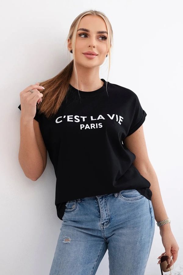 Kesi Cotton blouse C'est La Vie Paris black
