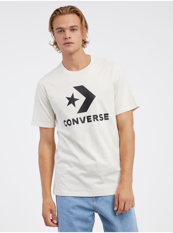 Converse Cream Unisex T-Shirt Converse Go-To Star Chevron - Men