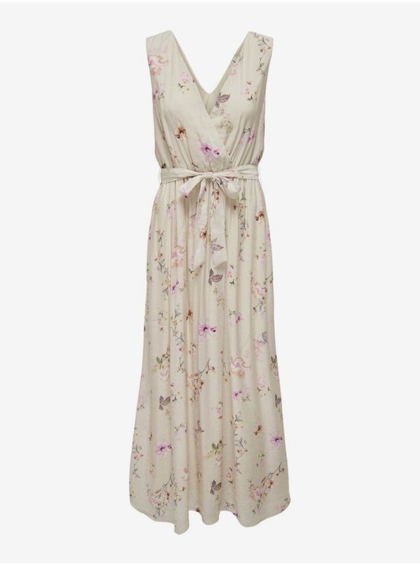 Only Creamy women's floral midi dress ONLY Lucca - Women