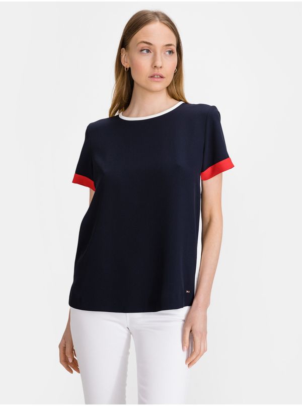 Tommy Hilfiger Crepe Tipped T-shirt Tommy Hilfiger - Women