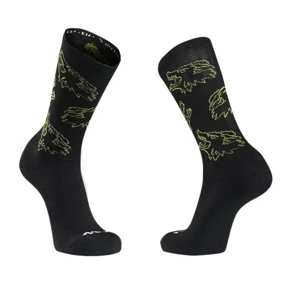 Northwave Cyklistické ponožky NorthWave  Core Sock Black/Green