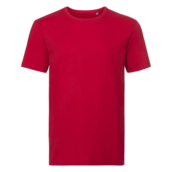 RUSSELL Czerwona koszulka męska Pure Organic Russell
