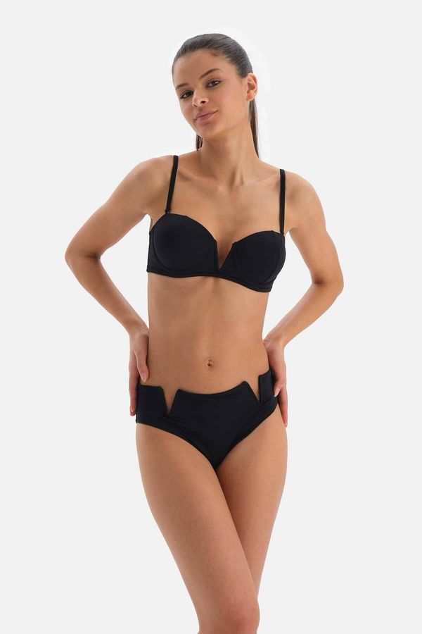Dagi Dagi Black Strapless V Wire Bikini Top