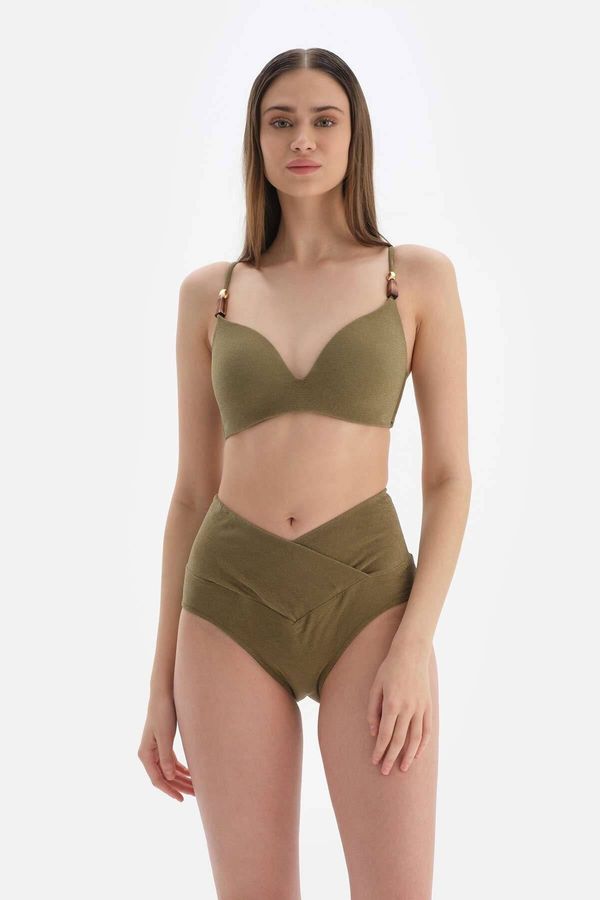 Dagi Dagi Green Lined Bikini Top