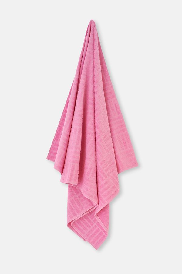 Dagi Dagi Pink Line Textured Solid Color Towel 85X150