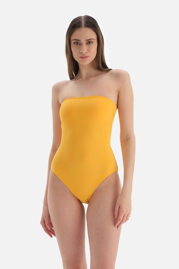 Dagi Dagi Yellow Strapless Swimwear