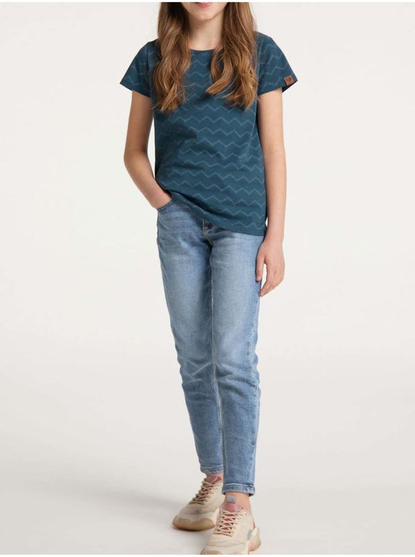 Ragwear Dark blue girly patterned T-Shirt Ragwear Violka Chevron - Girls