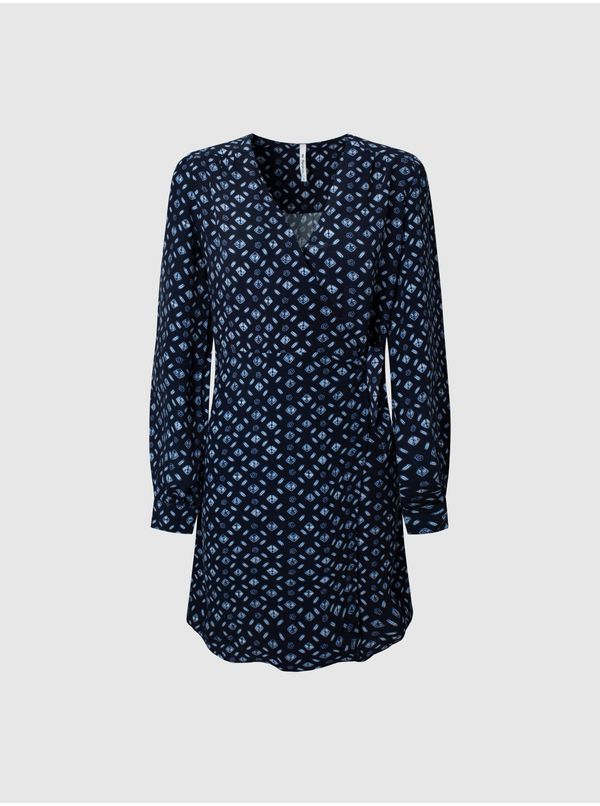 Pepe Jeans Dark blue ladies wrap dress Pepe Jeans - Women