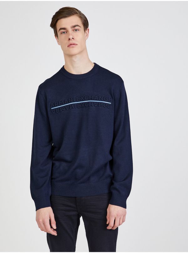Armani Dark blue mens sweater Armani Exchange - Men