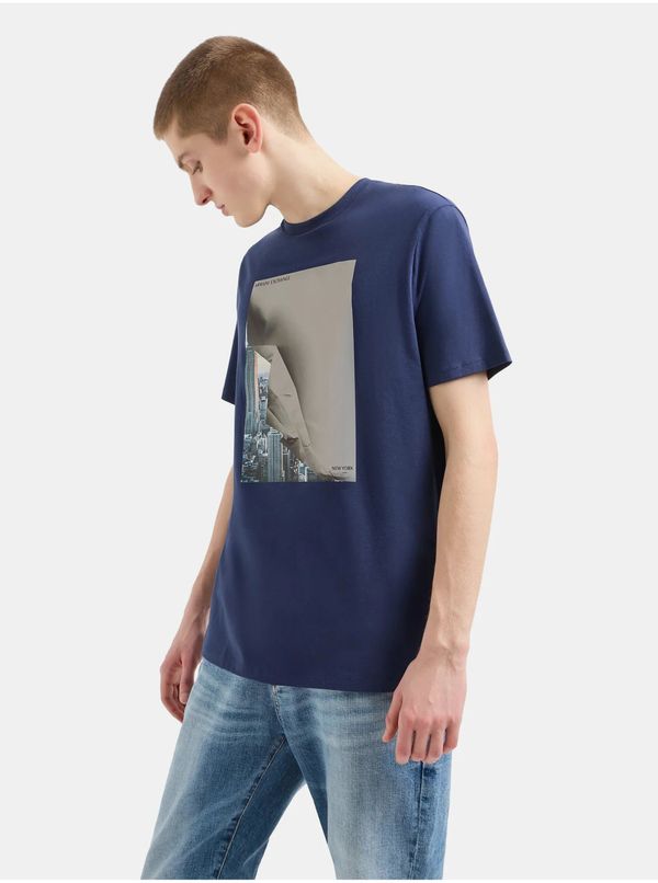 Armani Dark blue Men's T-Shirt Armani Exchange - Men