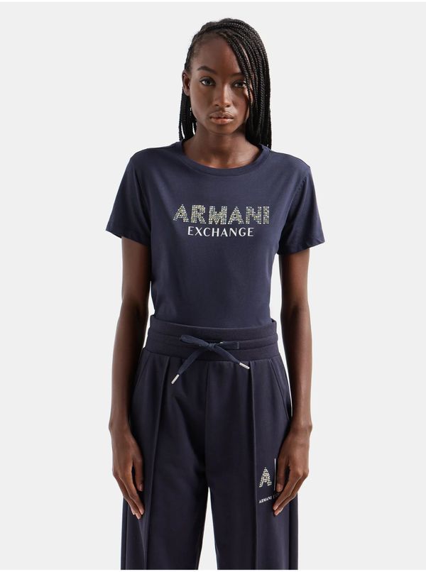 Armani Dark blue Women T-Shirt Armani Exchange - Women