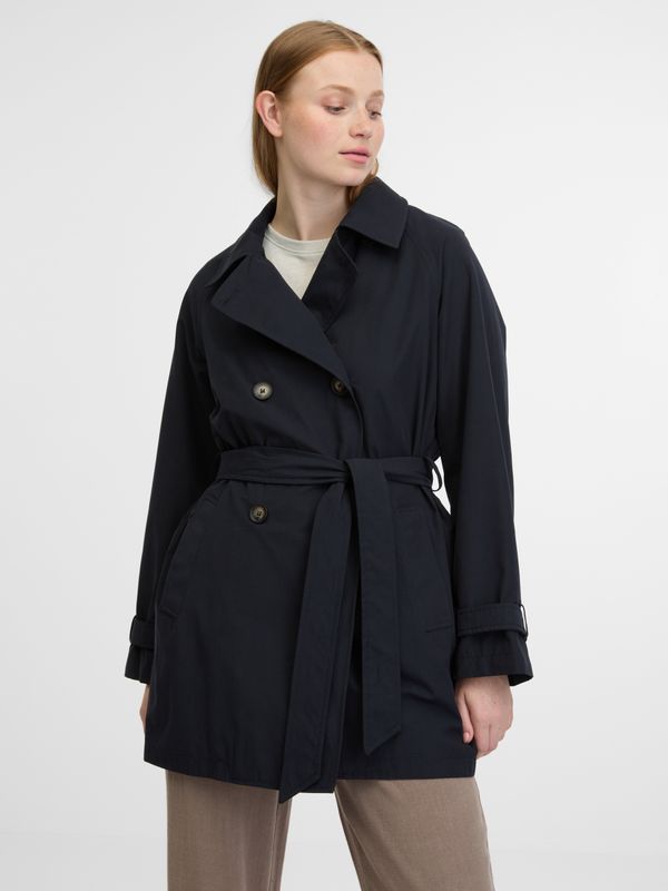 GEOX Dark blue women's trench coat Geox Ilde Trench