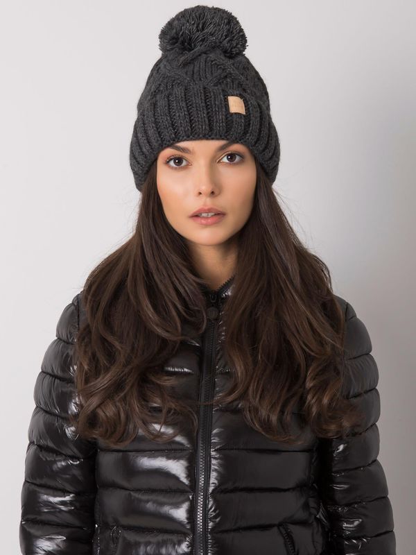Fashionhunters Dark gray insulated winter cap