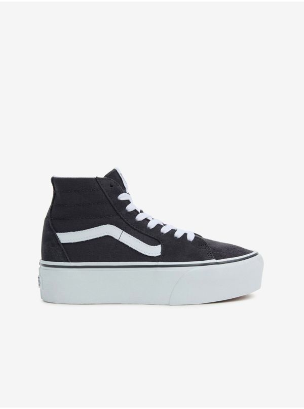 Vans Dark gray women's ankle suede sneakers VANS UA SK8-Hi Tapered - Women