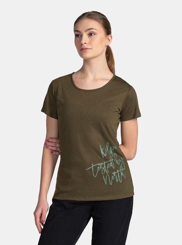 Kilpi Dark green women's T-shirt Kilpi GAROVE-M
