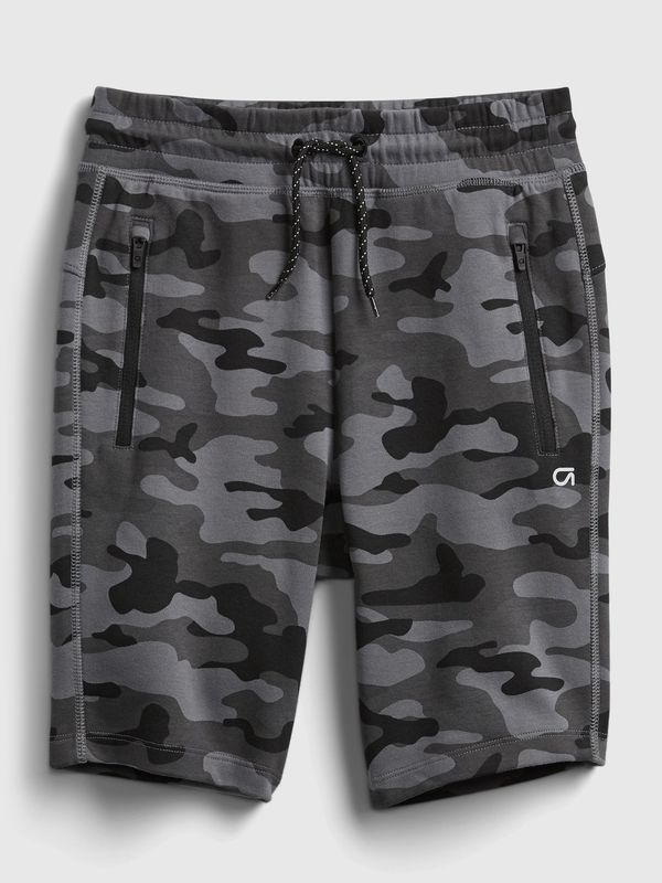 GAP Dark grey boys' patterned tracksuit shorts GAP