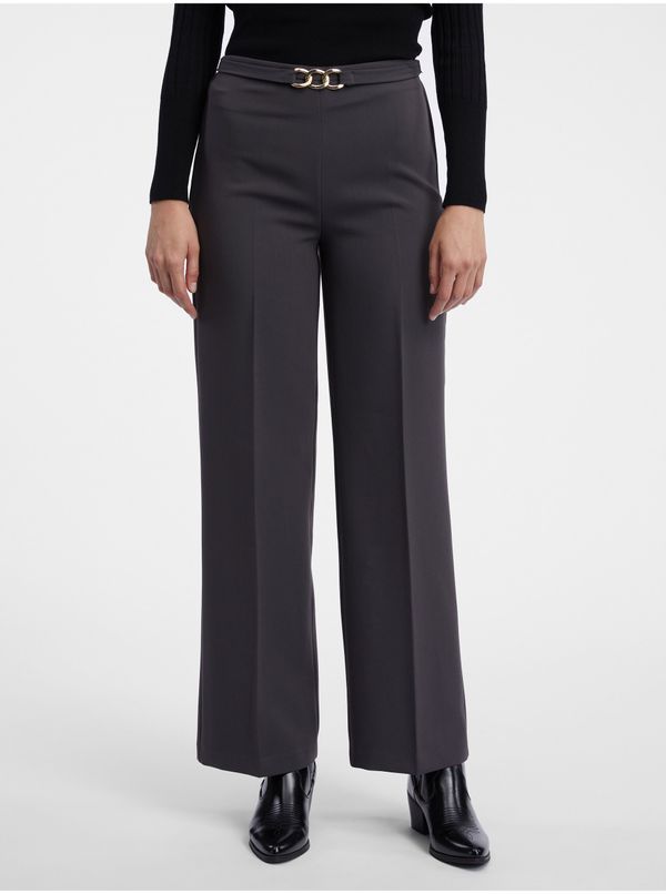 Orsay Dark grey women's trousers ORSAY