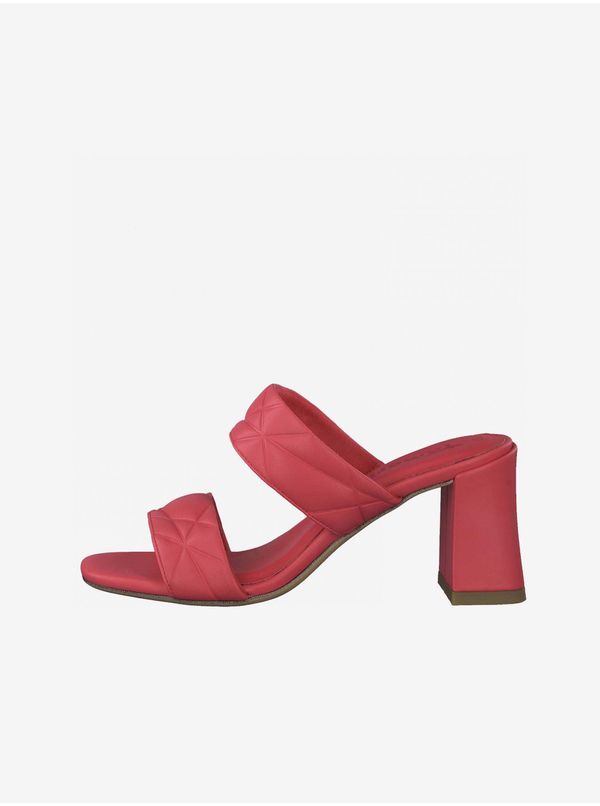 Tamaris Dark pink heeled slippers Tamaris - Ladies
