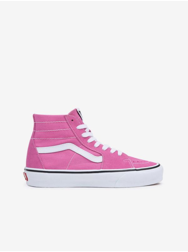Vans Dark Pink Women's Ankle Leather Sneakers VANS - Women