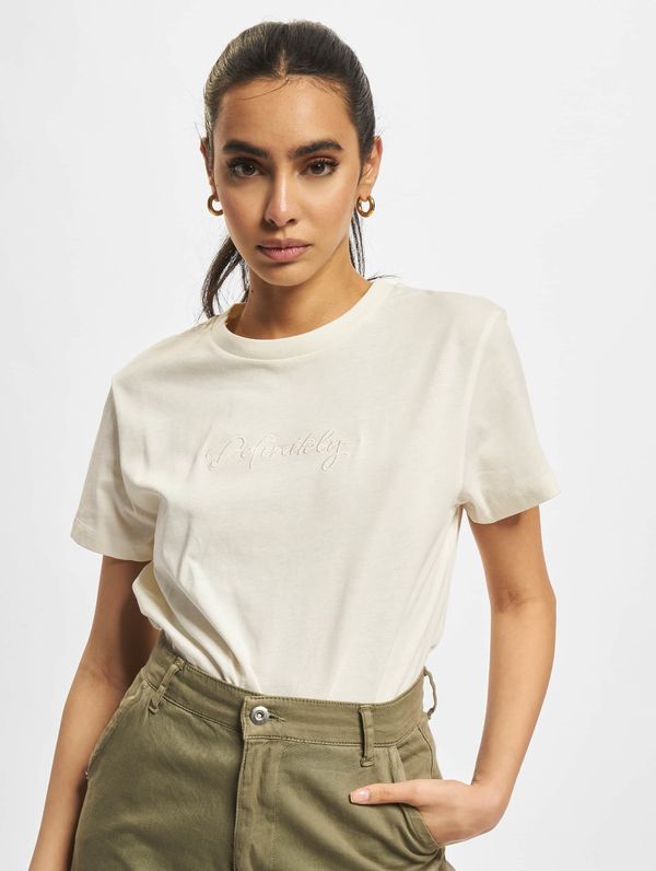 DEF DEF Handwriting Uniquely embroidered offwhite T-shirt