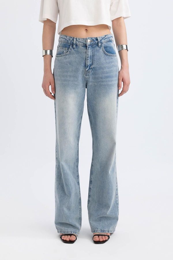 DEFACTO DEFACTO Afra X 90'S Wide Leg High Waist Wide Leg Long Jean Pants