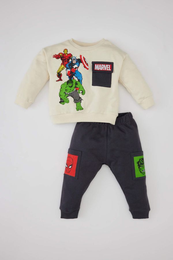 DEFACTO DEFACTO Baby Boy Marvel Comics Sweatshirt Sweatpants 2 Piece Set