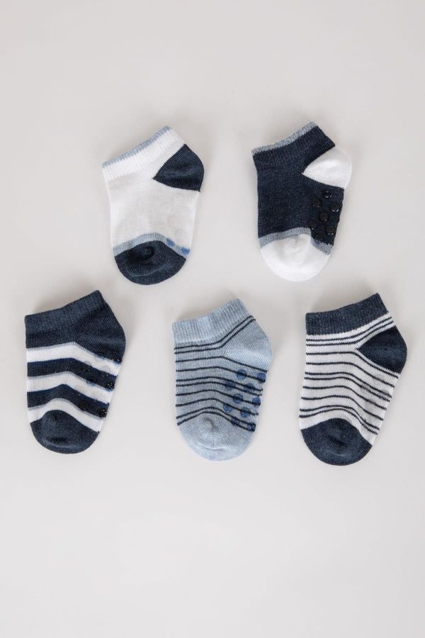 DEFACTO DEFACTO Baby Boy Seamless 5-Piece Cotton Booties Socks