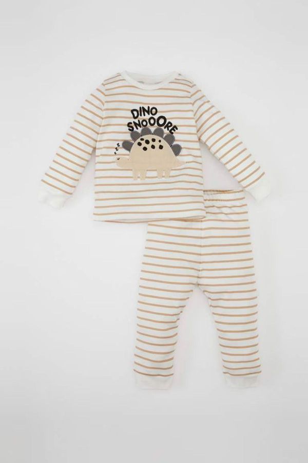 DEFACTO DEFACTO Baby Boy Striped Long Sleeve Pajama Set