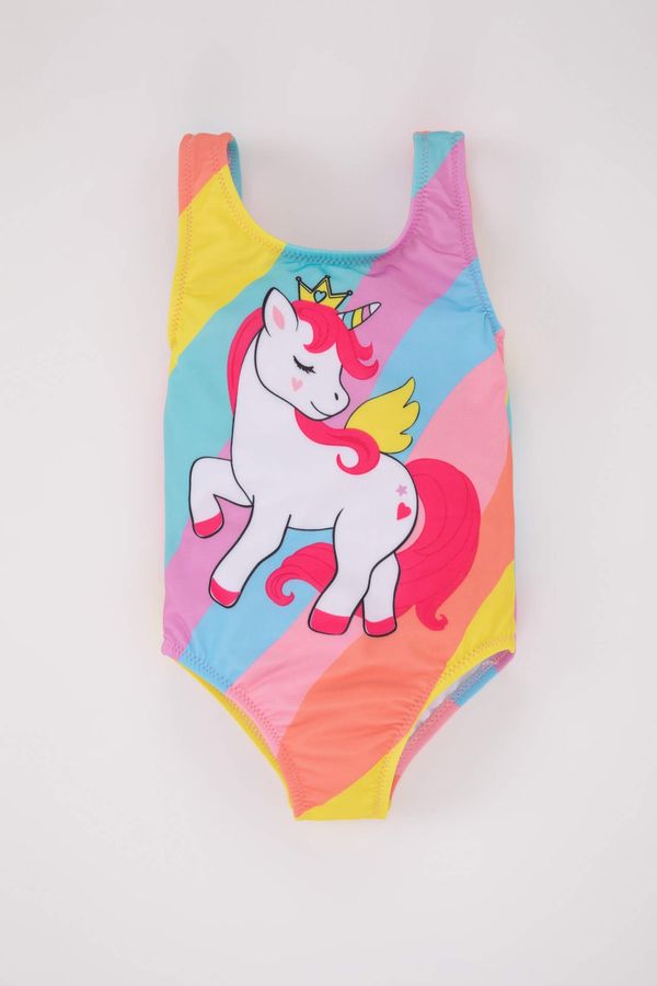 DEFACTO DEFACTO Baby Girl Unicorn Printed Swimwear