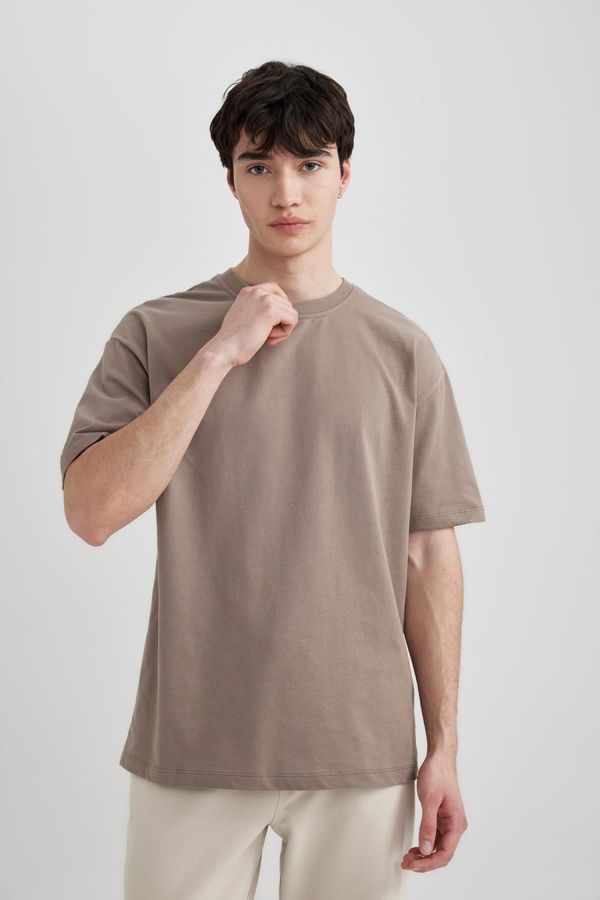 DEFACTO DEFACTO Boxy Fit Crew Neck Short Sleeve Basic T-Shirt