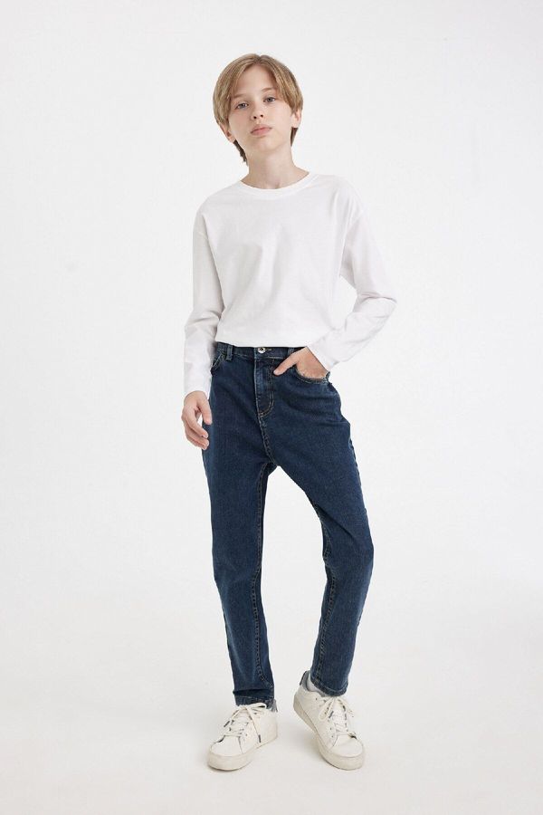 DEFACTO DEFACTO Boy Carrot Fit Straight Leg Jean Trousers