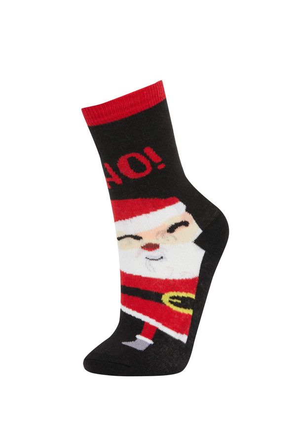 DEFACTO DEFACTO Boy Christmas Themed Cotton Long Socks