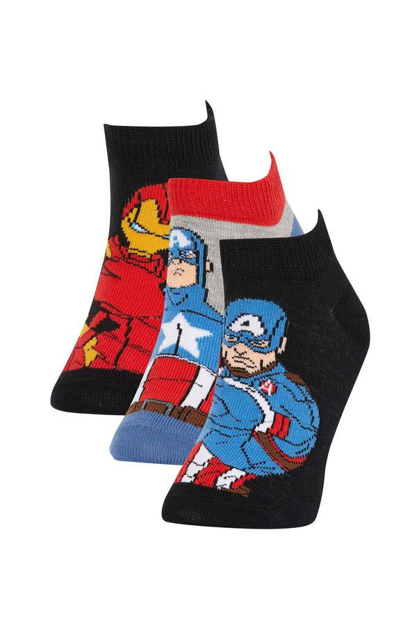 DEFACTO DEFACTO Boy Marvel Avengers Licensed 3-pack Cotton Booties Socks