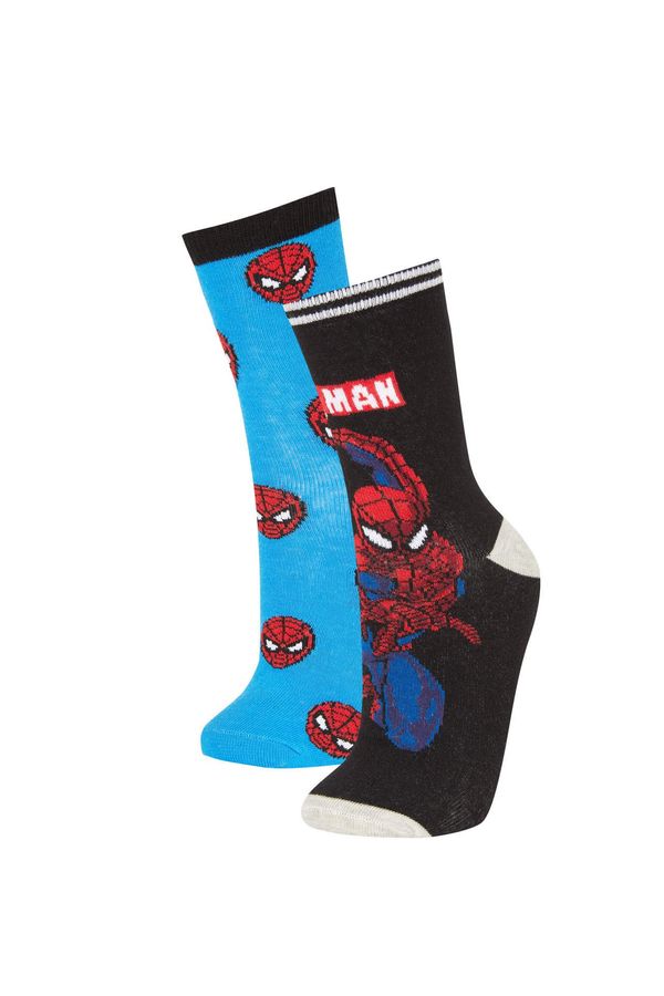 DEFACTO DEFACTO Boy Marvel Spiderman 2 Piece Cotton Long Socks