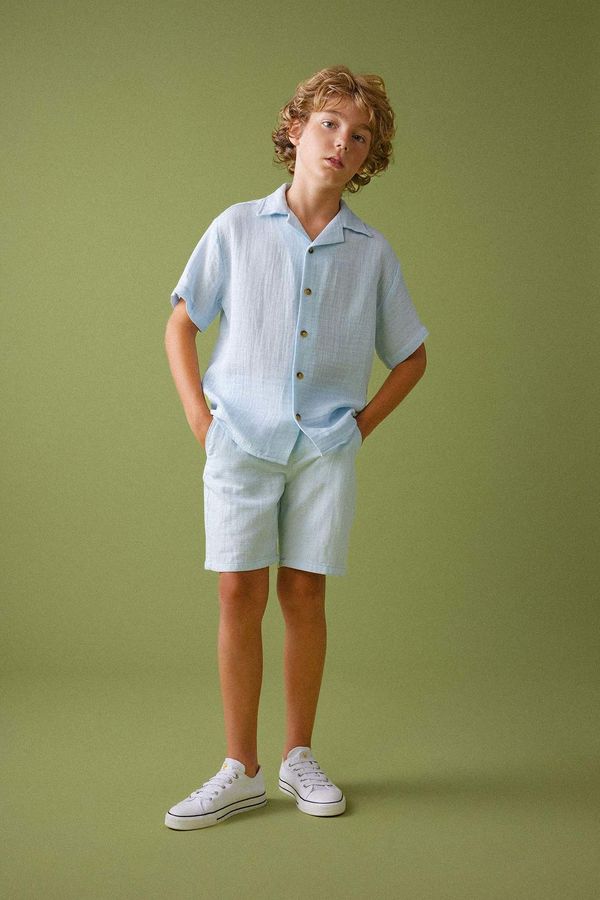 DEFACTO DEFACTO Boy Muslin Shorts