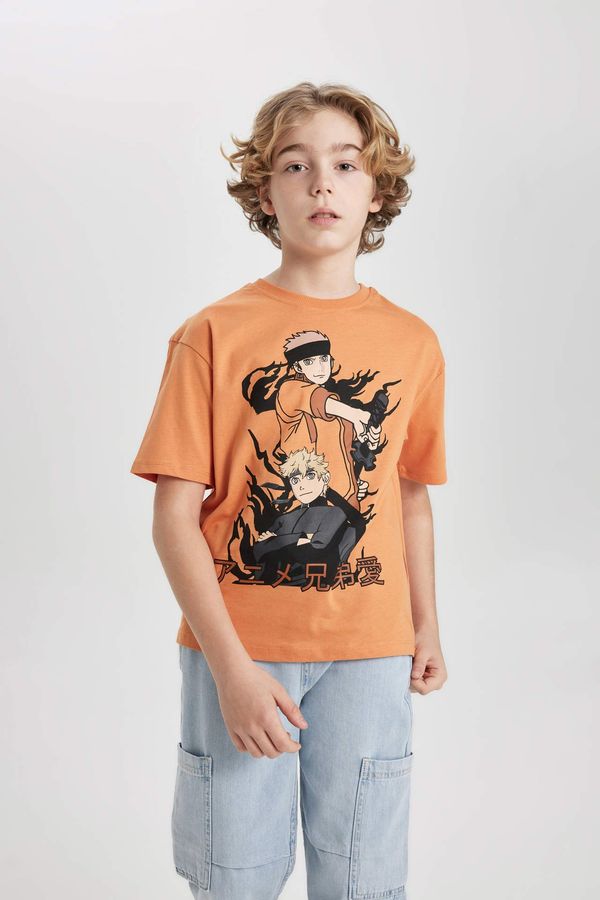 DEFACTO DEFACTO Boy Oversize Fit Crew Neck Printed T-Shirt