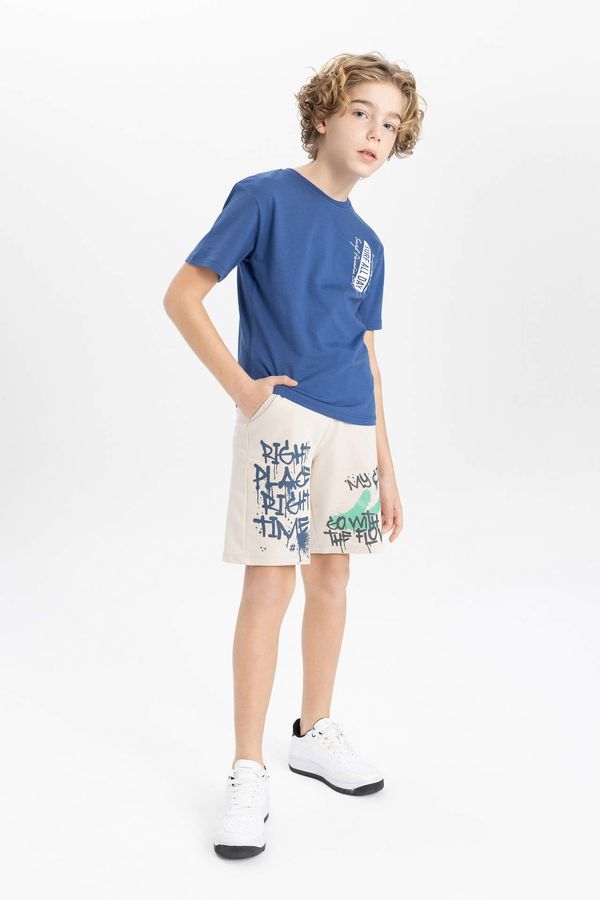 DEFACTO DEFACTO Boy Regular Fit Printed Shorts