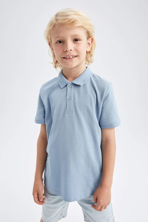DEFACTO DEFACTO Boy Shirt Collar Short Sleeve T-Shirt