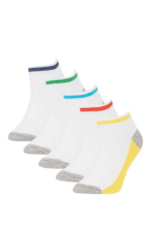 DEFACTO DEFACTO Boys' 5 Piece Cotton Booties Socks