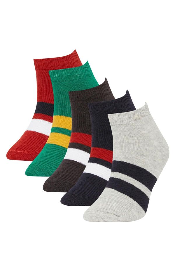 DEFACTO DEFACTO Boys' 5Pcs Cotton Booties Socks